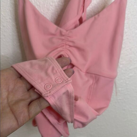 Colsie Pink Bodysuit- Size large - Picture 4 of 7